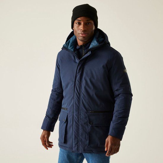 Regatta Rhodo waterdichte ademende isolerende jas met capuchon voor heren Blauw XL