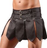 Svenjoyment Gladiatoren Mannen Rok met Riemen - Zwart - Maat M