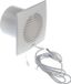 Extracteur d'air Ø 100mm - Blanc, extracteur silencieux - Extracteur d'air, extracteur mural - Convient pour salle de bain, cuisine, garage, toilettes