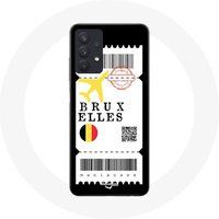 Samsung Galaxy A32 4G hoesje vliegticket Brussel België Maniacase