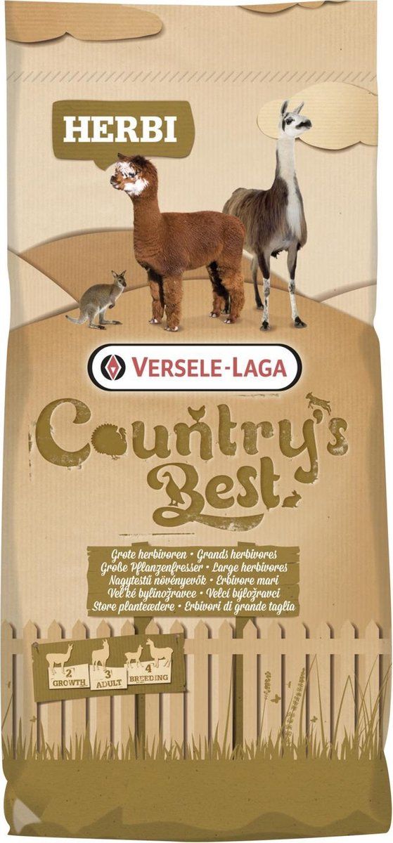 Versele-Laga Country's Best Herbi Allround 3 & 4 Pellet - Erfdiervoer - 20 kg
