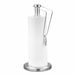 Relaxdays Keukenrolhouder staand, geborsteld rvs, 34 x 15 cm