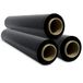 3 Ofituria 3 stuks zwarte elastische folie voor verpakking, rol 50 cm tot 400 m