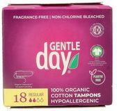 Gentle Day - 100% biologisch katoenen Tampons Regular - 18 Stuks