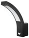 Lampe LED avec détecteur, IP54, noir, 10W, avec détecteur de mouvement