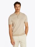 Tommy Hilfiger Poloshirt - Größe M - 100% Bio-Baumwolle - Beige