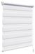 Double Roller Blind Without Drilling 110 x 120 cm Blanc