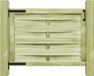 vidaXL Poort 100x75 cm groen geïmpregneerd grenenhout