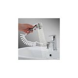Easy universele handdouche, handdouche voor wastafel, douchekop, sifon, eenvoudig te installeren, bevestiging met dubbelzijdig plakband, praktisch en compact