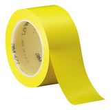 3M 471 Hoogwaardige zachte pvc-tape, 102 mm x 33 m, geel (8 stuks)
