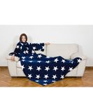 Kanguru 1099 plaid 140 x 210 cm Polyester Blauw, Wit