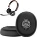 kwmobile 2x coussinets d'oreille compatibles Jabra Evolve 10 - Earpads pour casque audio en noir
