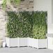 Maison Exclusive - Set de 5 bacs à plantes pour le jardin, blanc, 120 x 120 x 143 cm, en PP (polypropylène)