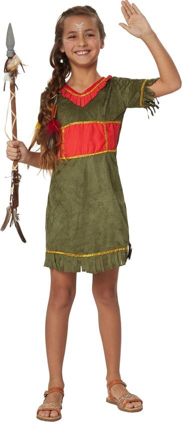 Tectake dressforfun - Kleine Mohikaanse 116 (5-6y) - verkleedkleding kostuum halloween verkleden feestkleding carnavalskleding carnaval feestkledij partykleding - 302568