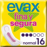 Evax Serviettes Fine et Sûre Sans Ailettes 16 unités