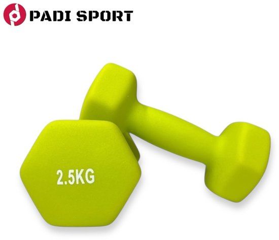 Padisport Dumbbell Set - 2 x 2.5 kg - Pink - Cast Iron