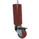 Margot Mobiliteit praticonfort zonder rem, set met 4 poten voor lattenbodem, hout, mahonie, 5,5 x 5,5 x 18,7 cm
