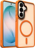 Selected by GSMpunt.nl Samsung Galaxy S26 Plus Hoesje met MagSafe Back Cover Matte Oranje