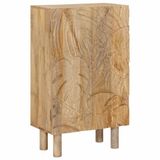 vidaXL Highboard - 53 x 30 x 90 cm - Massief Mangohout en Geëngineerd Hout - Bruin