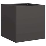 VidaXL Plantenbak Staal Zwart 40x40x40 cm