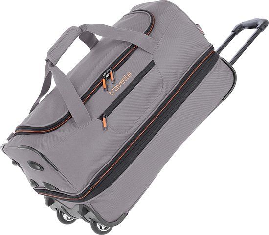 Travelite Basics Wheeled Duffle 55cm Expandable Grey/Green