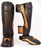 Venum Elite Evo Kickboks Scheenbeschermers Zwart Brons - L