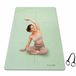 FunLife Extra Brede Yogamat 183 x 80 cm - 8 mm TPE Fitnessmat Antislip - Sportmat voor Yoga, Pilates en Thuisfitness - Met Draagriem - Matchagroen