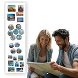 Anwicar Rechthoekige Magneet Bord - Magnetisch memobord - Magnetisch prikbord - Wit