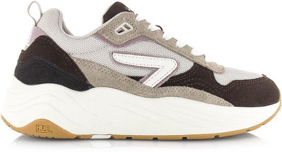 Hub GLIDE Lage sneakers Dames Coffee/Mauve/Off White