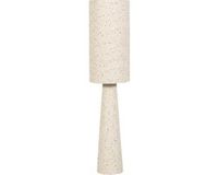 WOOOD Loft Vloerlamp - Metaal/Bouclé - Naturel Met Stippen 130xØ30 cm