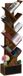 Merkloos Relaxdays Boekenkast - Boomvorm - 9 etages - 146x38x22 cm - Industrieel - Bruin