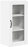 vidaXL Wandkast PORTO Wit Bewerkt Hout 40 x 31 x 80 cm