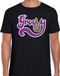 Bellatio Decorations Jaren 60 Flower Power Groovy verkleed shirt zwart met psychedelische peace teken heren - Sixties/jaren 60 kleding S
