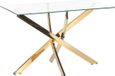 Beliani MARAMO Eettafel - Goud - 120 x 70 cm - Design