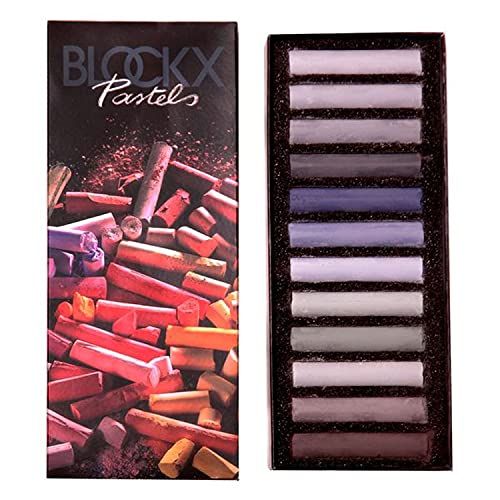 Honsell Blockx kunstenaars-pastelkrijt - set met 12 grijstinten