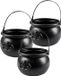 Boland Heksenketel - 3x - kookpot - 18 x 14 cm - Halloween - Verkleden - Decoratie