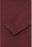 Ichi Vrouwentrui IHFreely Lange mouw Katoen Ronde hals Effen Bordeaux XS