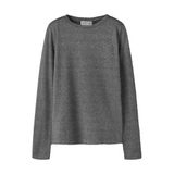 NAME IT KIDS rechtvallende longsleeve met glitters - grijs