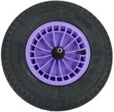 Fort Altrad Fort kruiwagenwiel lavendel 4PLY met luchtband en as 20 cm