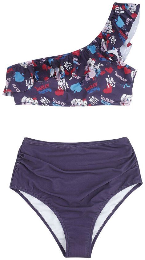 Suicide Squad Harley Quinn - Mad Love Dames Bikini Set - blauw - L