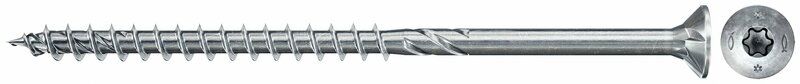 Fischer Power-Fast II 6,0 x 240 TX30 - Spaanplaatschroef - Verzonken Kop - Deeldraad - Blauw Verzinkt (50 stuks)