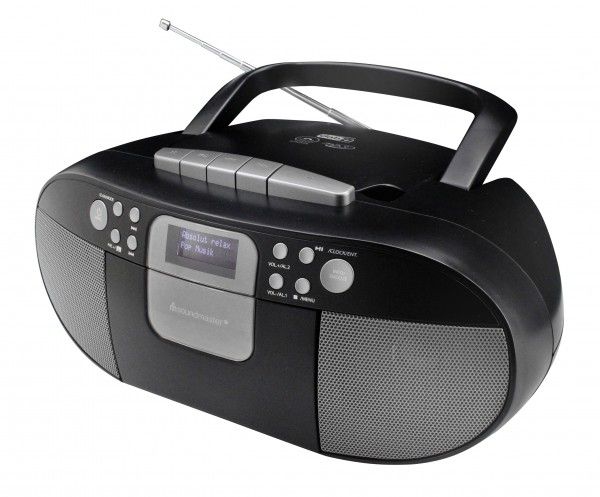 Soundmaster SCD7800 - Boombox met DAB+/FM-radio, CD, MP3, USB en cassettespeler - Zwart