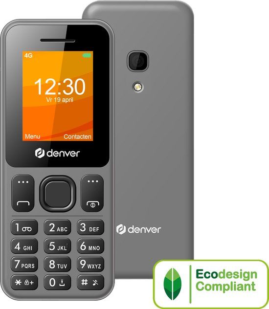 Denver Senioren Mobiele Telefoon 4G - GSM - FM Radio - Dual Sim - Simlockvrij - FAS1880L