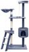 vidaXL Poteau griffoir pour chat avec poteaux en sisal 150 cm bleu foncé