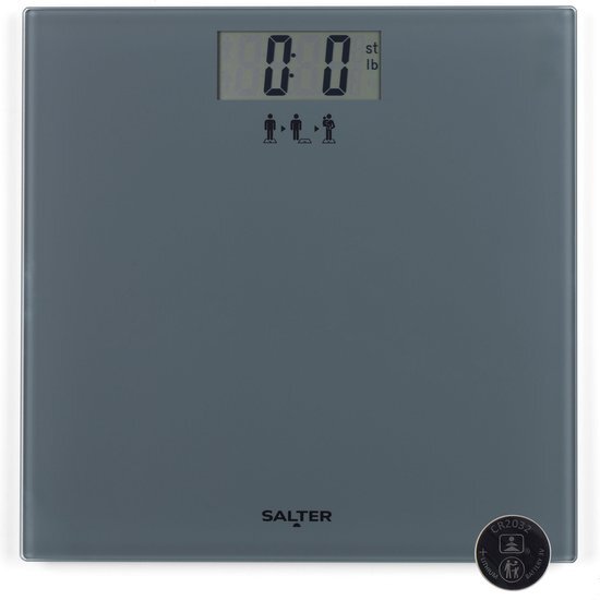 Salter SA00300 GGFEU16 Add & Weigh Bathroom Scale, Digital Scales For Babies, Pets, Luggage, Large Platform, Easy To Read LCD Display, Carpet Feet For Accurate Measurements, Maximum Capacity 180 kg