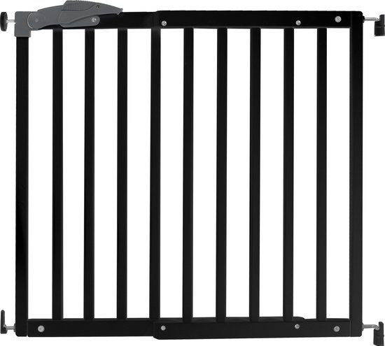 fenss Oslo Traphekje Hout Zwart - Verstelbaar 71-102 cm | Veiligheidshek