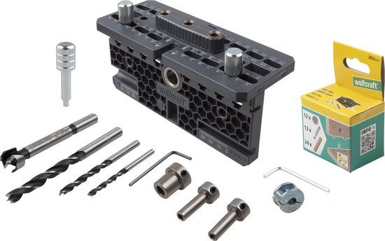 wolfcraft - Excenter Meubelverbinding Set 53-delig