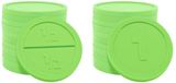 CombiCraft Jetons ronds neutres Ø29mm - 1.000 pièces - Bleu