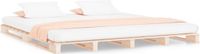 vidaXL Palletbed massief grenenhout 120x190 cm