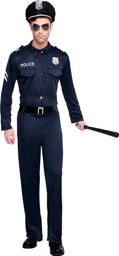 Boland - Politieagent Bobby Kostuum XXL - Heren - Verkleedkleding